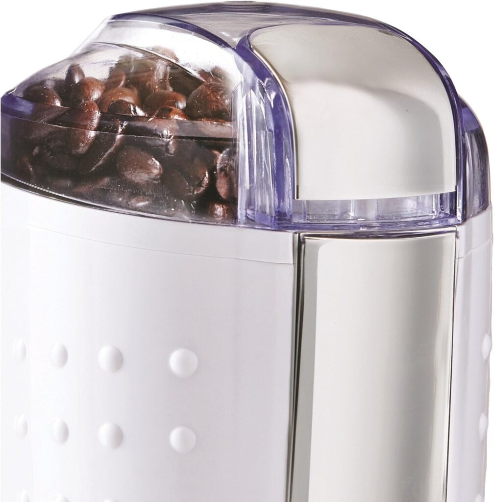 Brentwood Coffee and Spice Grinder, 4 oz, White