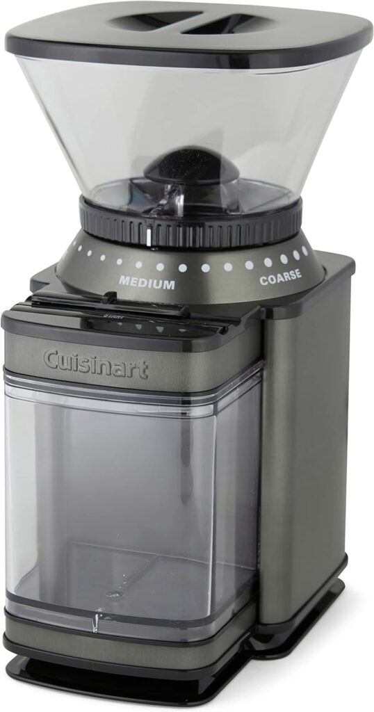 CUISINART Coffee Grinder, Electric Burr One-Touch Automatic Grinder with18-Position Grind Selector, Stainless Steel, DBM-8P1