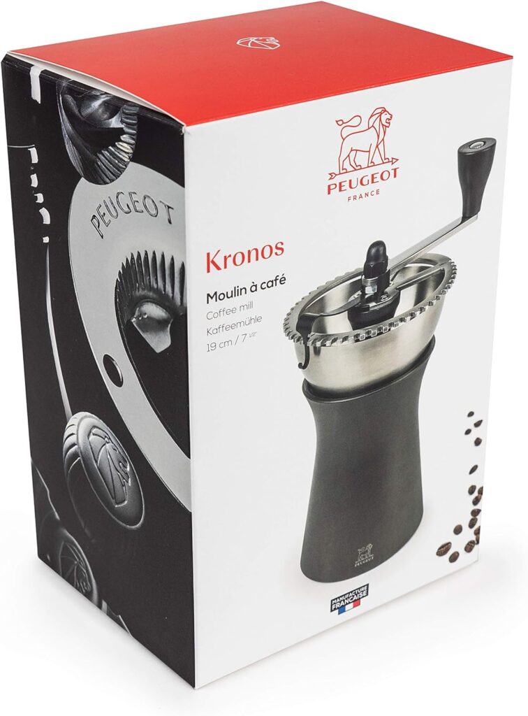 Peugeot KRONOS Coffee Grinder, 19 cm/ 7.5 in, Chocolate