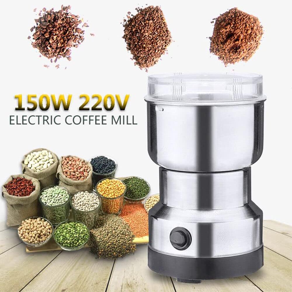 Mini Spice Coffee Grinder Electric 10s Fast Grinding Multifunction Smash Machine Portable Dry Grain Mill Grinder,Household Food Suitable Coffee Beans Grains Seasonings Spices