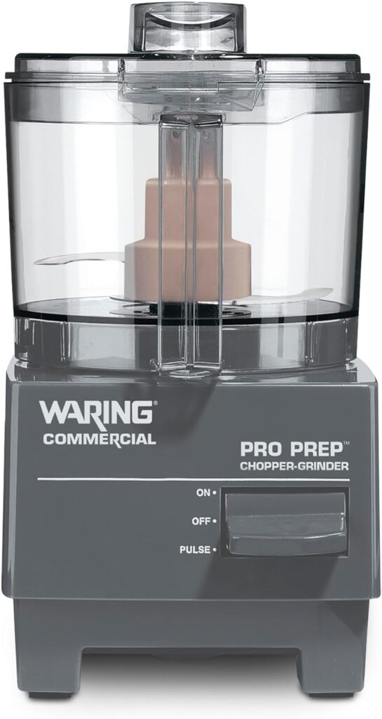 Waring Commercial WSG60 3 Cup Spice Grinder, 1 HP Motor, 20,000 RPMs, Pulse Actuation, Includes 2 stainless steel grinding-bowls-120V, 175W, 5-15 Phase Plug, 0.9 cu. ft.